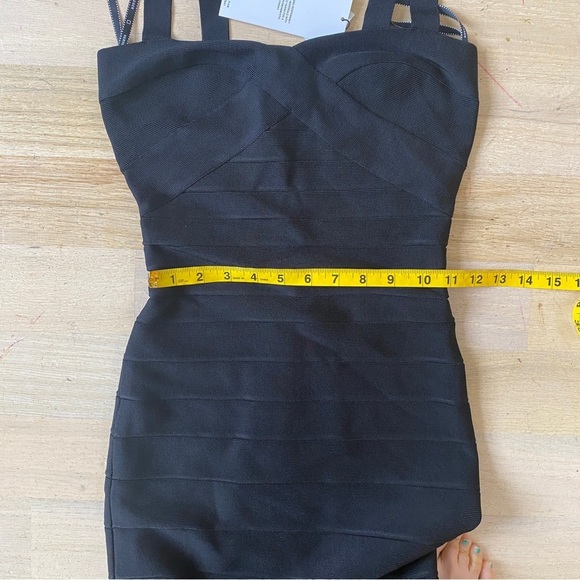 Herve Leger black bandage mini dress - Picture 10 of 10